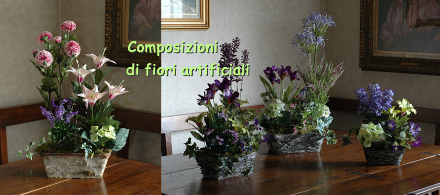 Composizioni di fiori artificiali